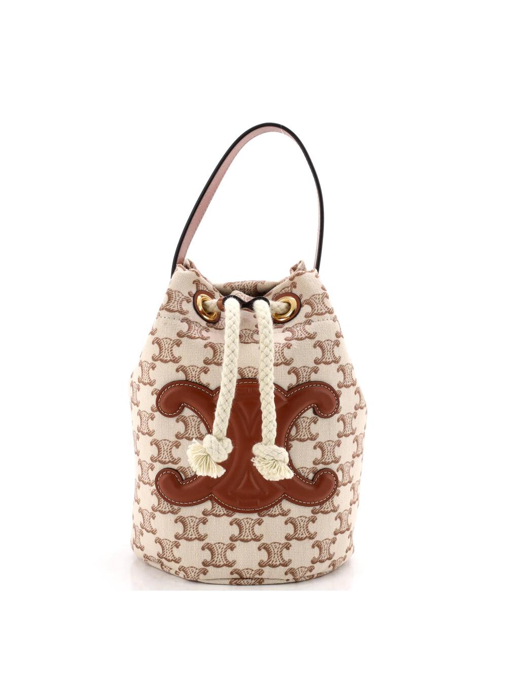Celine Triomphe Drawstring Bucket Bag #301314C16B